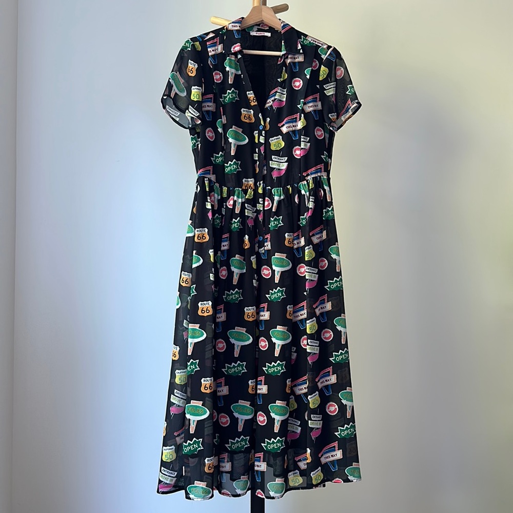 The most playful dress - Route 66 graphics